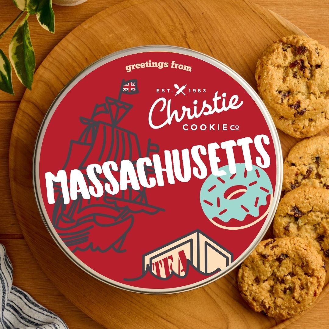 Massachusetts gourmet cookie gift tin