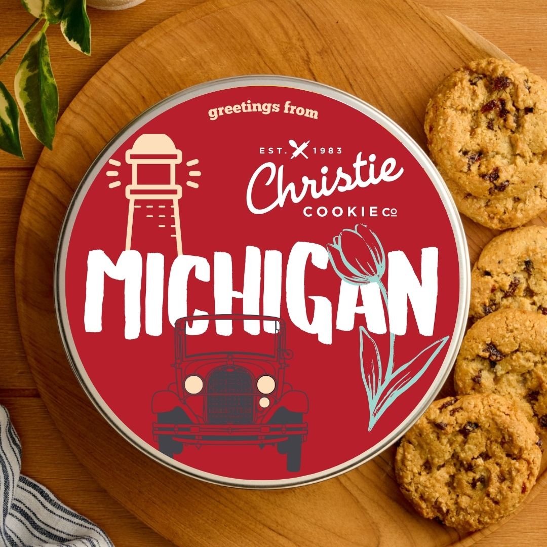 Michigan gourmet cookie gift tin