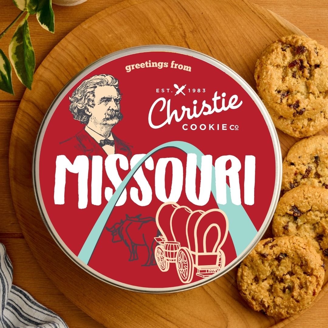 Missouri gourmet cookie gift tin