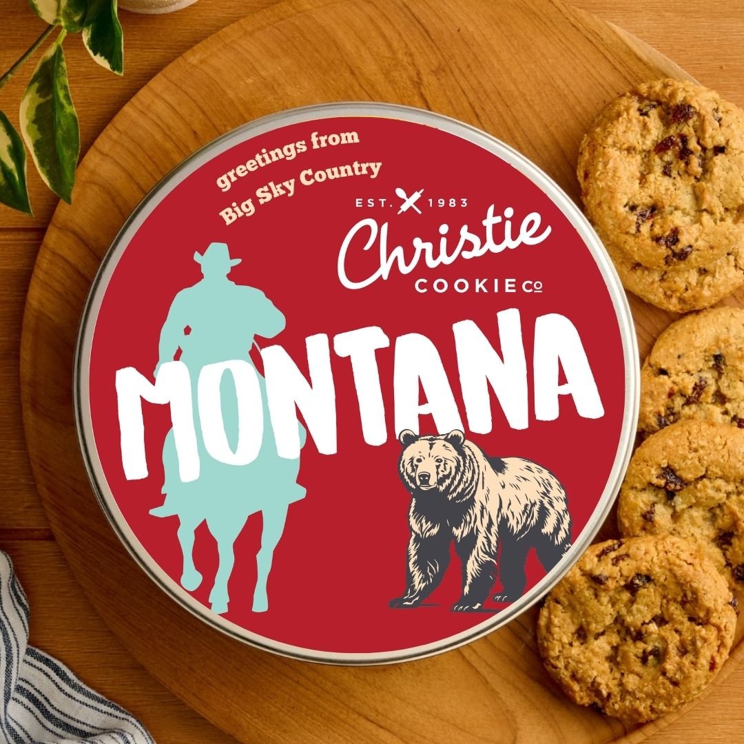 Montana gourmet cookie gift tin