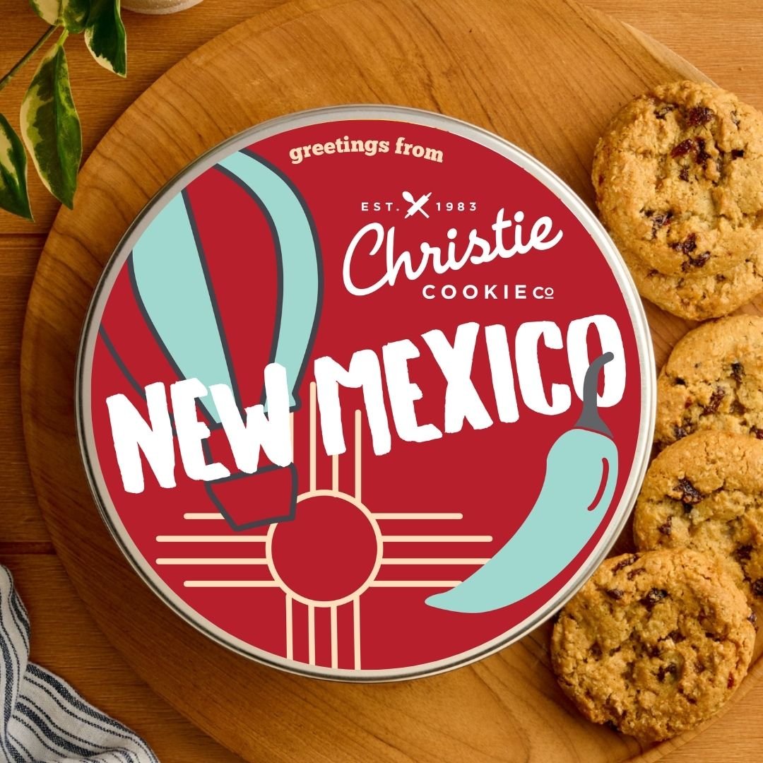 New Mexico gourmet cookie gift tin