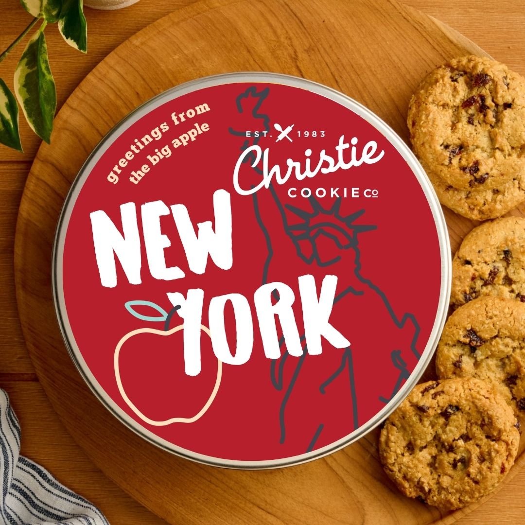 New York gourmet cookie gift tin