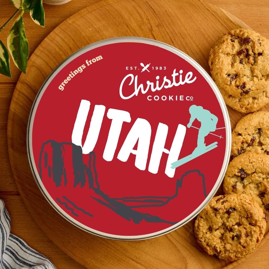 Utah gourmet cookie gift tin