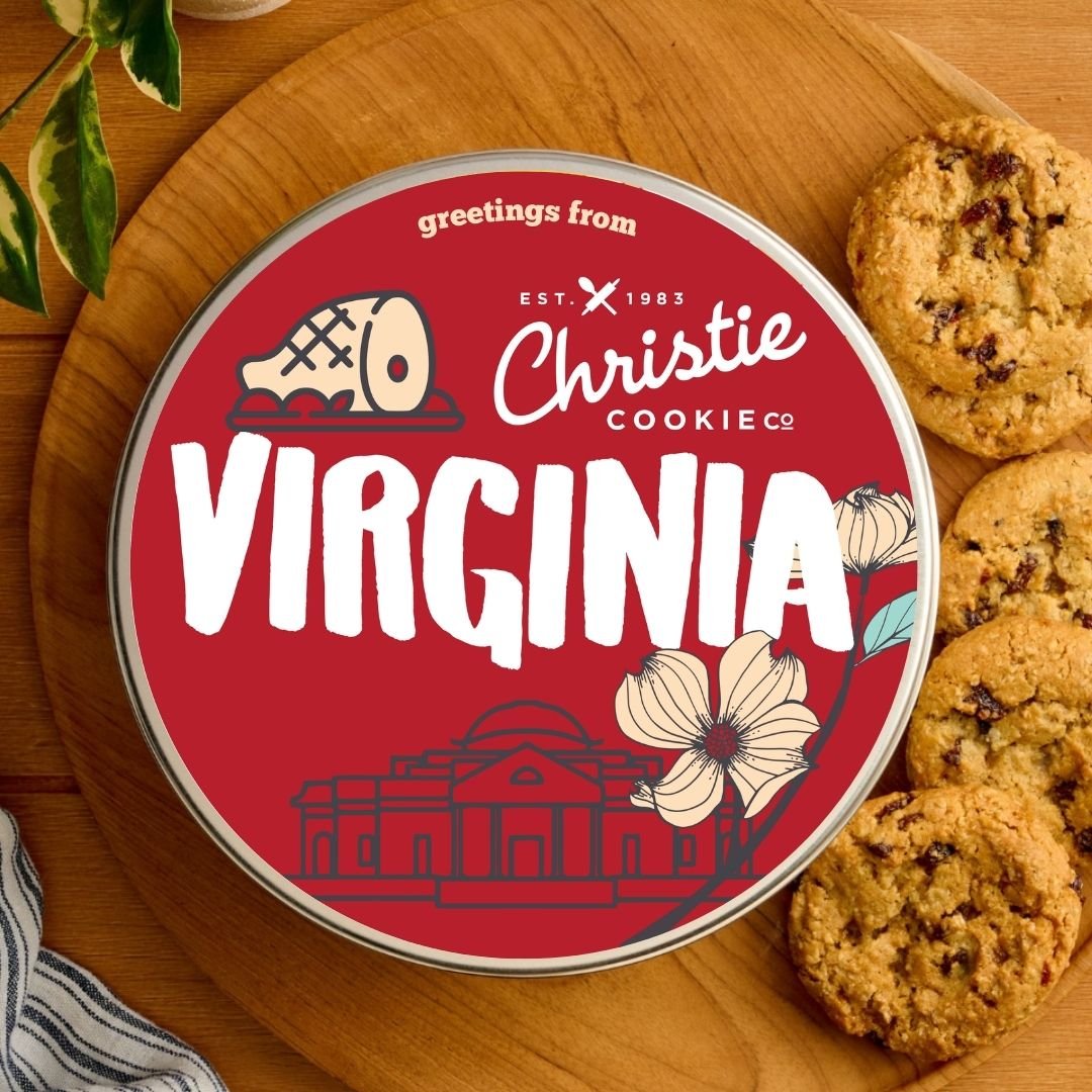 Virginia gourmet cookie gift tin