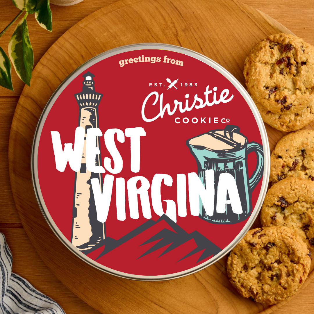 West Virginia Gourmet Cookie Tin, 18
