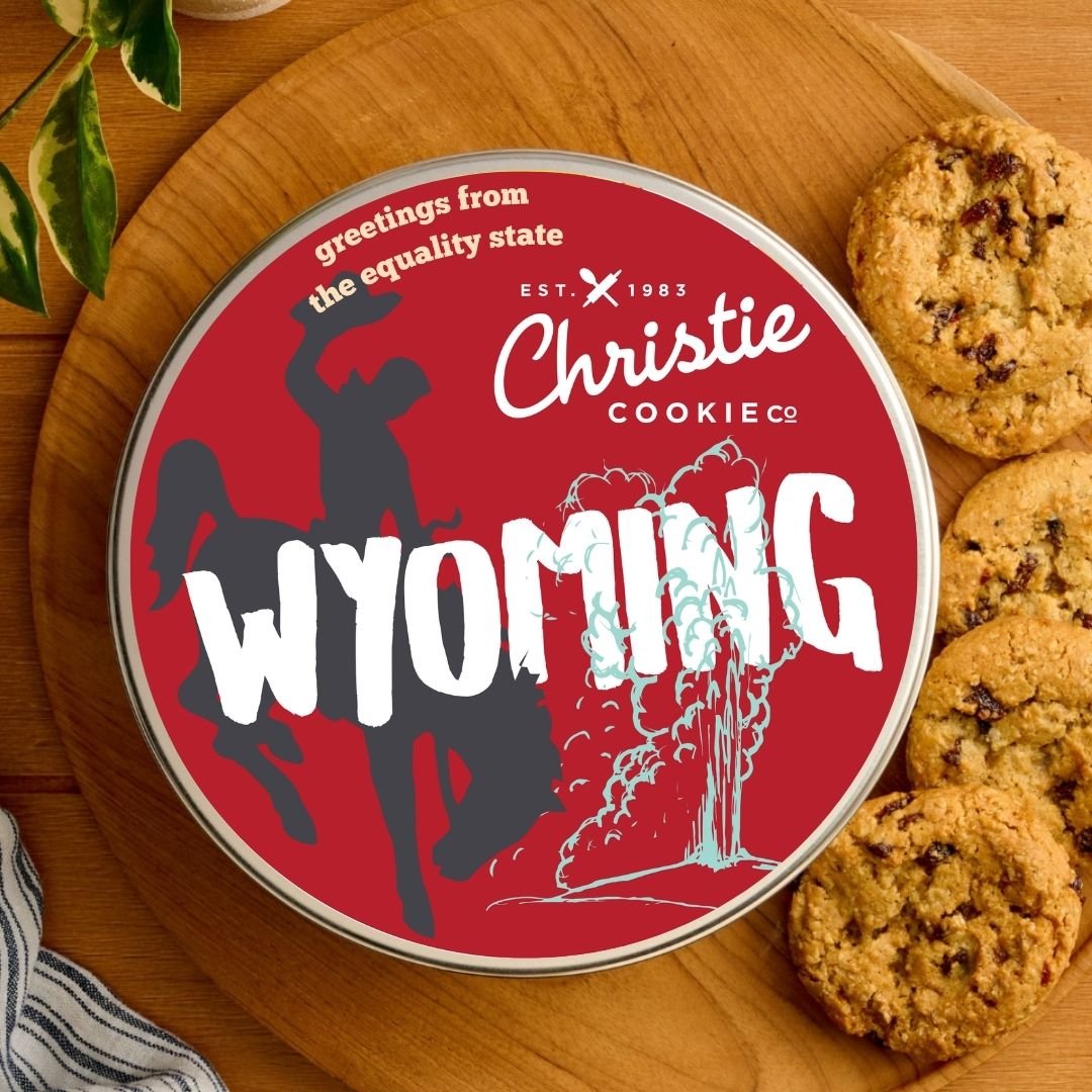 Wyoming gourmet cookie gift tin