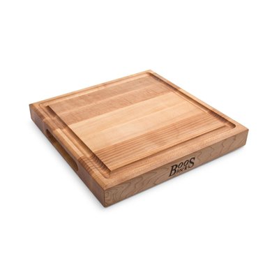 Maple Square Cutting Board With Juice Groove 1-3/4" Thick (CB Series)