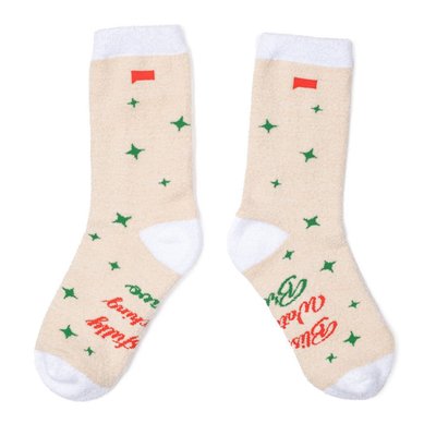 Bravo Blissfully Watching Bravo Fuzzy Holiday Socks