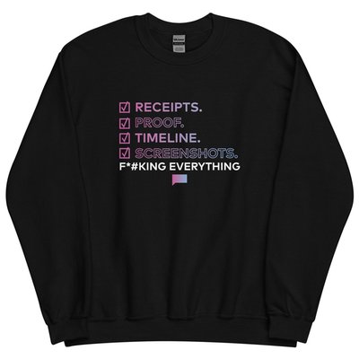 The Real Housewives Of Salt Lake City Receipts Crewneck