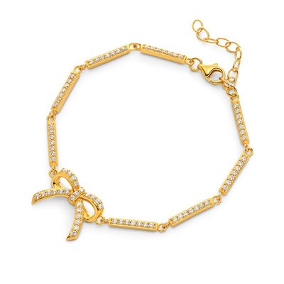 Shine Bright Bow Bracelet - 18K Gold Vermeil
