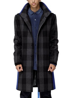 Konus Men's Oversized Wool Blend Coat