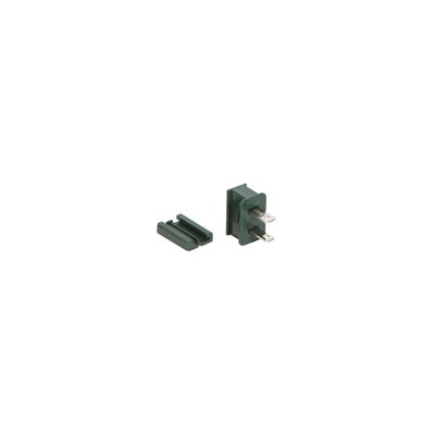 Green Male Quick Zip Plug For SPT-1 18 Gauge Wire 8 Amps