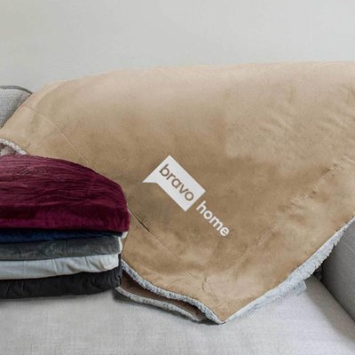 Bravo Home Soft Sherpa Embroidered Blanket
