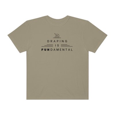 Draping is Fundamental Gender Neutral Relaxed Cotton T