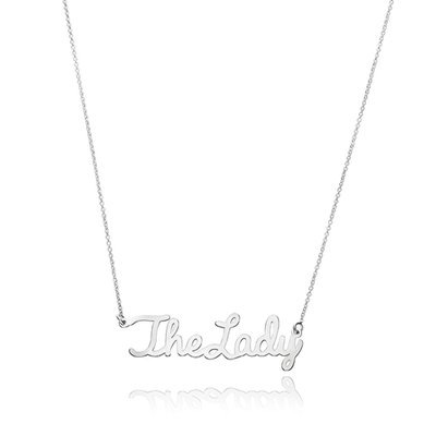 Cursive The Lady Necklace - Sterling Silver