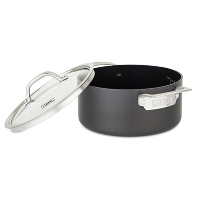 Hard Anodized Nonstick 4-Quart Soup Pot with Glass Lid