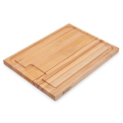 Maple AuJus Cutting Board with Sloped Juice Groove, Reversible, 1-1/2" Thick (AUJUS Series)
