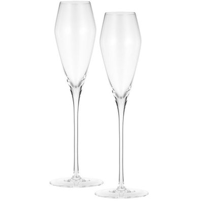 Berkware Curved Champagne Glass, Set Of 2