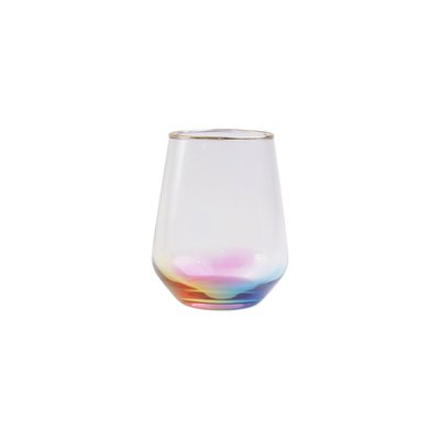 Viva By Vietri Rainbow Stemless Wine Glass