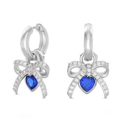 Tied To You Hoop Earrings in Sterling Silver