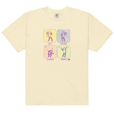 Watch What Happens Live Gay Shark Dance Party Comfort Colors T-shirt