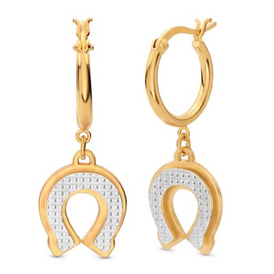 Lucky You Hoop Earrings in Vermeil