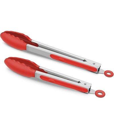 Stainless Steel BBQ Cooking Tong (Set Of 2)