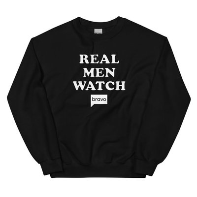 Bravo Gear Real Men Watch Bravo Crewneck Sweatshirt