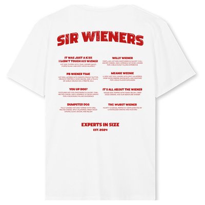 Sir Wieners Tour Tee - White/Red