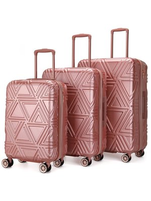 Badgley Mischka Luggage Contour 3 Piece Expandable Luggage Set