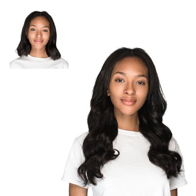 18" Clip In Human Hair Extension