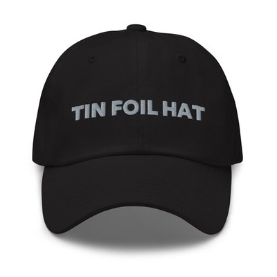 Southern Charm Tin Foil Emrboiderd Hat