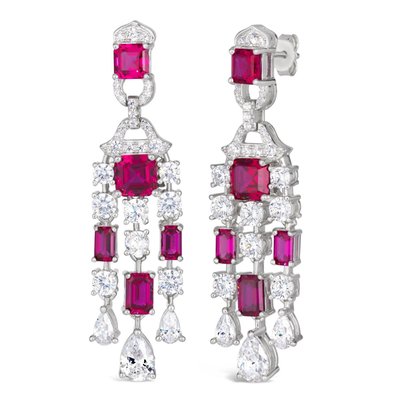Red Carpet Worthy Chandelier Earrings By Kathy Hilton
