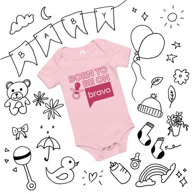 Bravo Born To Be On Bravo Baby Bodysuit