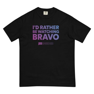 Bravo Insider I'd Rather Be Watching Bravo T-shirt