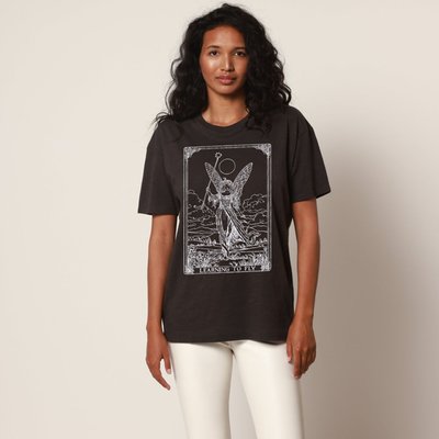 Learning To Fly Oversized Tee - Vintage Black