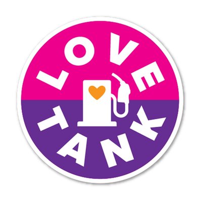 Love Tank Embroidered Patch - Pink/Purple