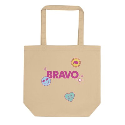 BravoCon Bravo Logo & Icons Tote Bag - Oyster