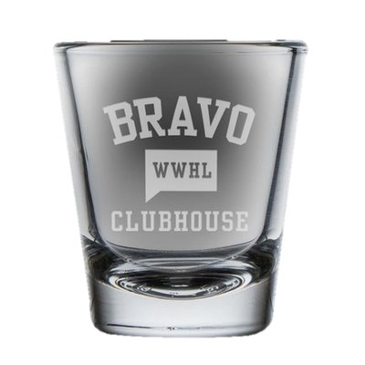 Watch What Happens Live with Andy Cohen Clubhouse Engraved Shot Glass
