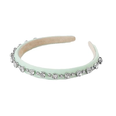Vintage Gem Headband - Mint Green