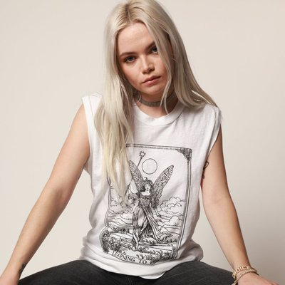 Learning To Fly Moto Tee - White