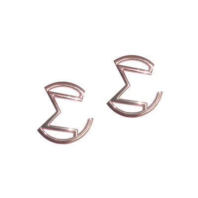 Abstract Emblem Earrings