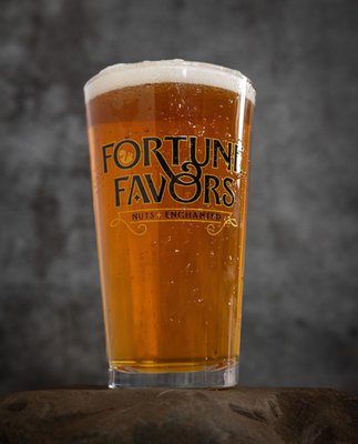 Fortune Favors Pint Glass