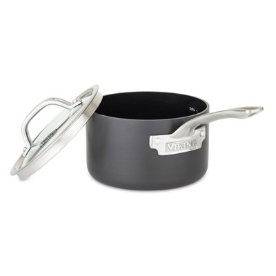Hard Anodized Nonstick Sauce Pan with Glass Lid