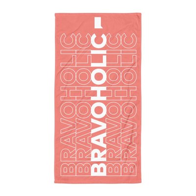 Bravoholic Repeat Beach Towel