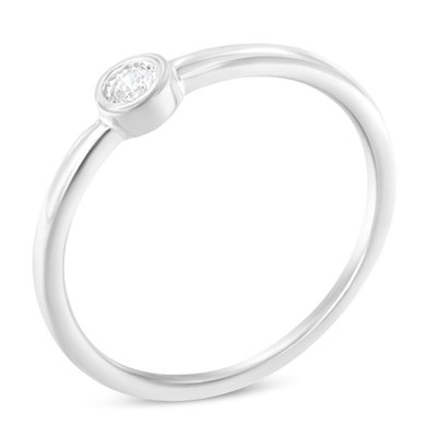 Miracle-set Diamond Round Shaped Promise Ring A