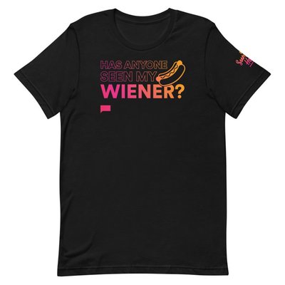 Summer House Has Anyone Seen My Wiener Adult Short Sleeve T-shirt