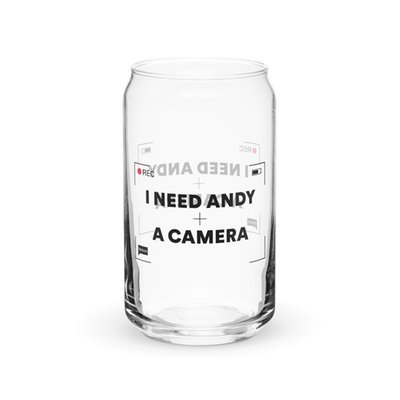 WWHL Andy Cohen I Need Andy And A Camera Can-shaped Glass