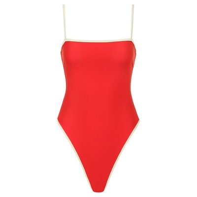 Cherry Cream Binded Jacelyn One-piece