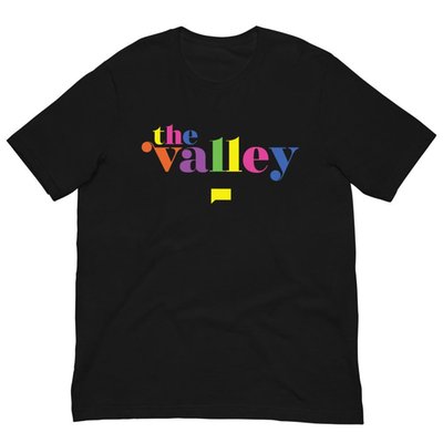 The Valley Rainbow Logo Adult Short Sleeve T-shirt